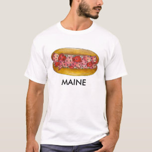 Portland Maine ME Lobster Roll Seafood Sandwich T-shirt