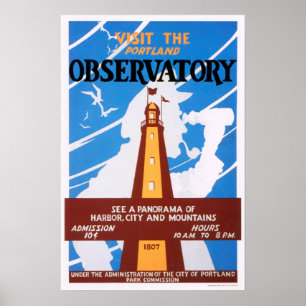 Portland, Maine Observatory Poster
