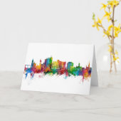 Portland Maine Skyline Kaart (Gele Bloem)