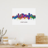 Portland Maine Skyline Poster (Keuken)