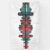 Portland Maine Skyline Spandoek (Verticaal)