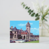 Portland, Maine Union Station 1950s Carte postale (Debout devant)