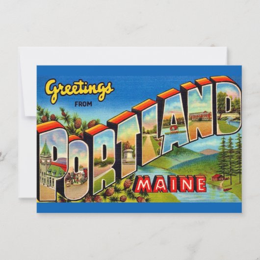 Portland Maine Verhuisaankondiging (Voorkant)