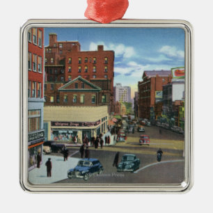 Portland, MaineView of Congress Square Metalen Ornament