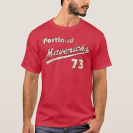 Portland Mavericks Retro Deunct Baseball Jersey T-shirt