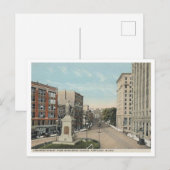 Portland ME, Congres St, Monument Square 1920 Briefkaart (Voorkant / Achterkant)