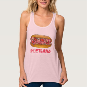 Portland ME Maine Lobster Roll Sandwich Seafood Tanktop