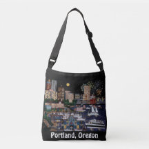 Portland @ Night Canvas tas