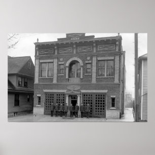 Portland, OF brandstation #17 Uitzicht Foto Poster