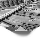 Portland, OF Broadway Bridge en Depot Poster (Hoek)