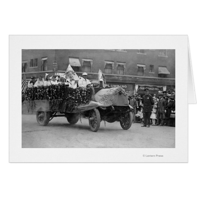 Portland, OF Roos Festival Parade Floats (Voorkant Horizontaal)