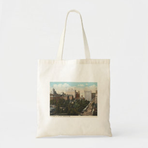 Portland OR, Panorama Downtown 1920 stijl Tote Bag