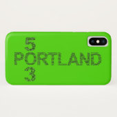Portland Oregon 503 coque iphone Apple (Dos (Horizontal))