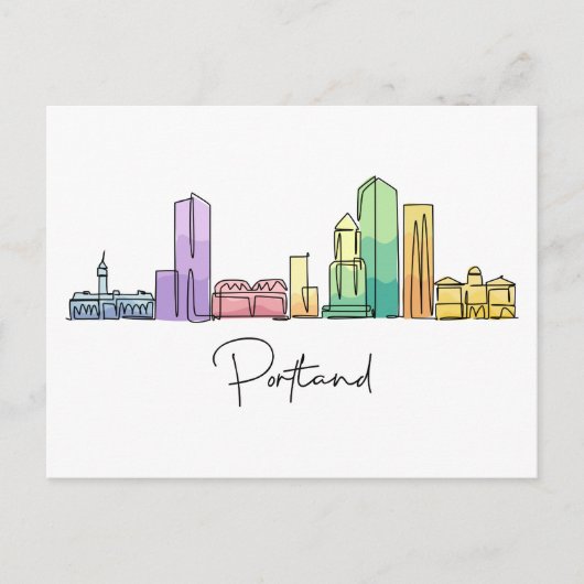 Portland OREGON Briefkaart (Voorkant)