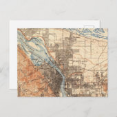 Portland Oregon Carte Vintage (Devant / Derrière)