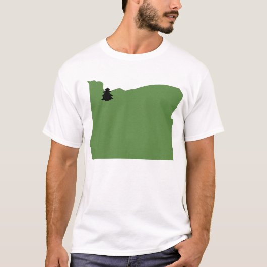 Portland, Oregon Evergreen Love T-shirt (Voorkant)