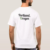 Portland, Oregon Evergreen Love T-shirt (Achterkant)