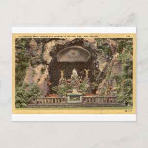 Portland Oregon Grotto Oude Ansicht van het Heilig Briefkaart