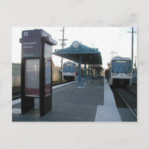 Portland Oregon MAX Fin de la ligne Carte postale