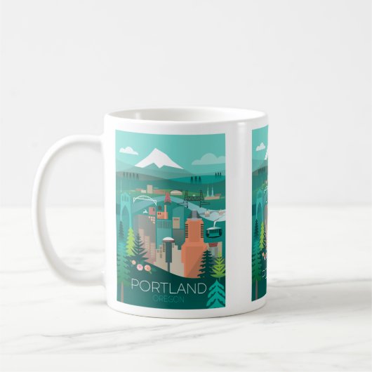 Portland, Oregon Mug (Gauche)