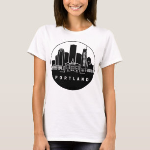 Portland Oregon Multnomah Skyline T-Shirt