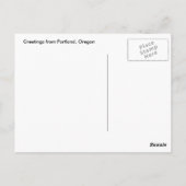 Portland Oregon Nautical Harbour Chart Briefkaart (Achterkant)