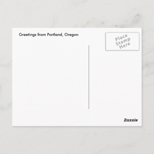 Portland Oregon Nautical Harbour Chart Briefkaart (Achterkant)