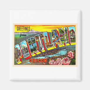Portland Oregon of  groot Briefkaart Magneet