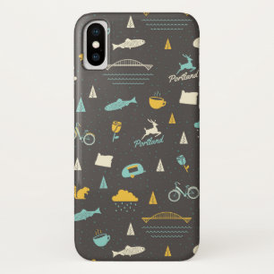 Portland, Oregon Pattern iPhone X Hoesje