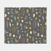 Portland, Oregon Pattern Fleece Deken (Voorkant (Horizontaal))