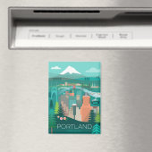 Portland, Oregon Refrigerator Magnet (In Situ (Lave-vaisselle))