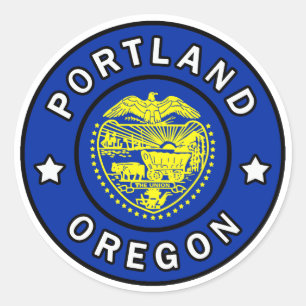 Portland Oregon Ronde Sticker