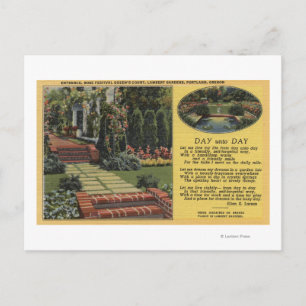 Portland, Oregon - Roos Festival Queens Court Briefkaart