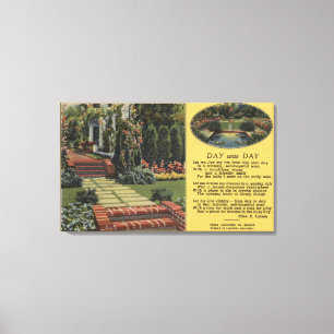 Portland, Oregon - Roos Festival Queens Court Canvas Afdruk