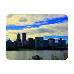 Portland, Oregon Skyline #1 Magnet Magneet