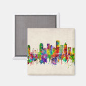 Portland Oregon Skyline Magneet (Voorkant / Achterkant)