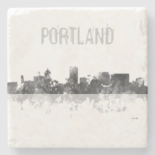 PORTLAND OREGON SKYLINE STENEN ONDERZETTER