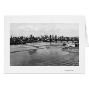 Portland, Oregon Skyline van de Willamette