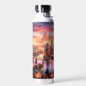 Portland Oregon Skyline Waterfles (Links)