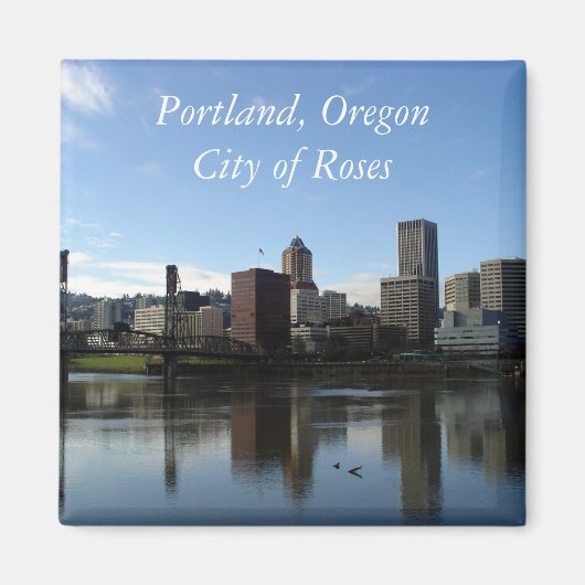 Portland Oregon - Stad van Rozen Magnet Magneet (Voorkant)
