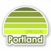 Portland Oregon Sticker (Voorkant)
