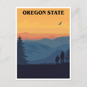 Portland Oregon Vintage Reizen retro Medford Briefkaart
