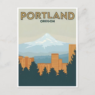 Portland Oregon Vintage Reizen retro Medford Briefkaart