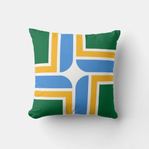 Portland, Oregon, Vlag-Amerikaans MoJo Pillow Kussen