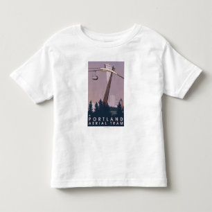 Portland, OregonAerial Tram Scene Kinder Shirts