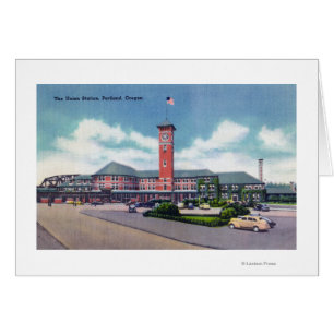 Portland, OregonBuiten Uitzicht van het EU-station