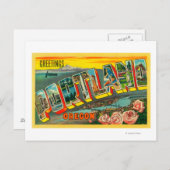 Portland, OregonLarge Letter Scenes Briefkaart (Voorkant / Achterkant)