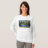 Portland, OregonLaurelhurst Park Scene T-shirt (Voorkant volledig)