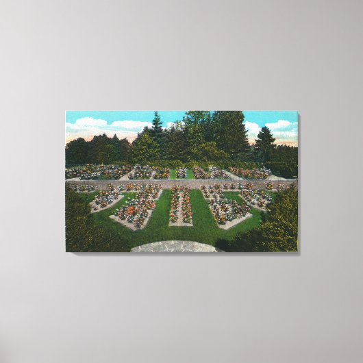 Portland, OregonView of the Roos Test Gardens Canvas Afdruk (Voorkant)