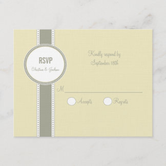 Portland-reactiekaart:  Vanilla RSVP Kaartje